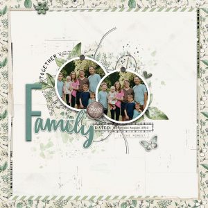 Digital Scrapbooking Layout | Weathered Garden Collection