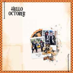 Digital Scrapbooking Layout | Simple Vintage October 31st