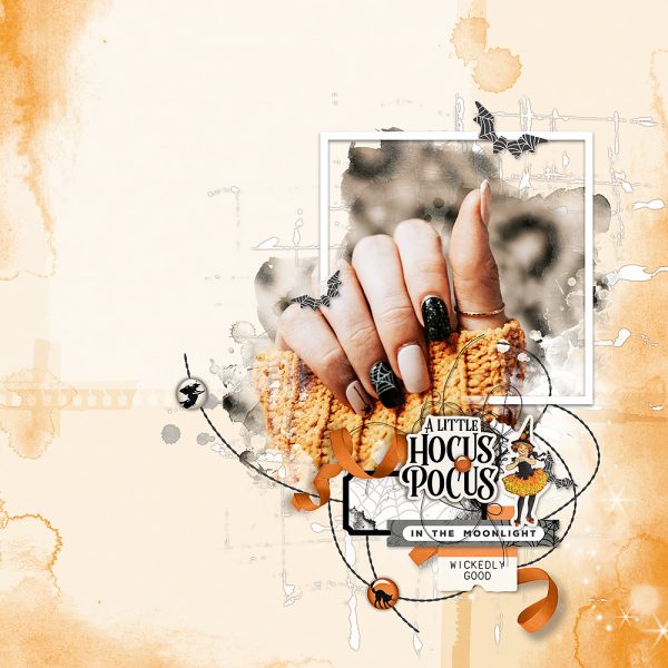 Digital Scrapbooking Layout | Simple Vintage October 31st