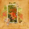 Digital Scrapbooking Layout | Watercolor Botanicals