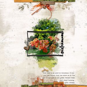 Digital Scrapbooking Layout | Hand Lettering