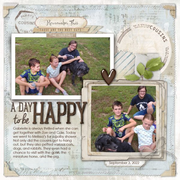 Digital Scrapbooking Layout | Vintage Artistry Serenity