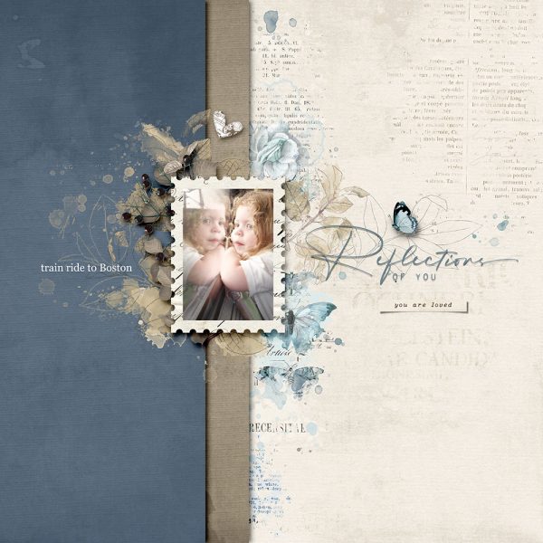 Digital Scrapbooking Layout | Vintage Artistry Serenity