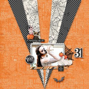 Digital Scrapbooking Layout | Simple Vintage October 31st