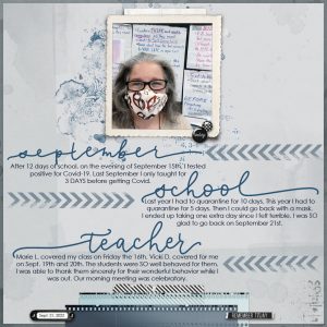 Digital Scrapbooking Layout | Hand Lettering