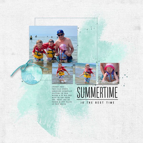 Digital Scrapbook Layout | Painted Photos