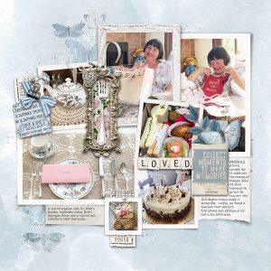 Digital Scrapbooking Layout | Digital Scrapbook Template