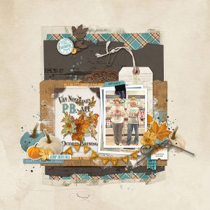 Digital Scrapbooking Layout | Digital Scrapbook Template