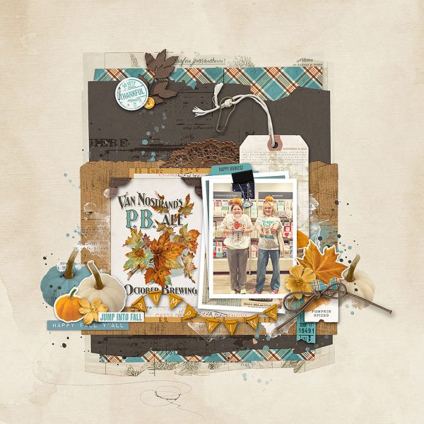 Digital Scrapbooking Layout | Digital Scrapbook Template