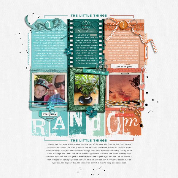 Digital Scrapbooking Layout | Digital Scrapbook Template