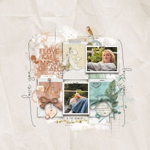 Digital Scrapbooking Layout | Digital Scrapbook Template