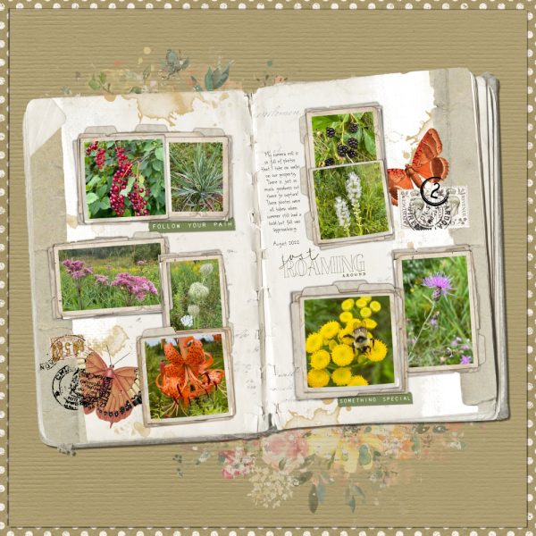 Digital Scrapbooking Layout | Vintage Scrapbooking Kit