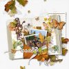 Digital Scrapbooking Layout | Envelope Photo Frames