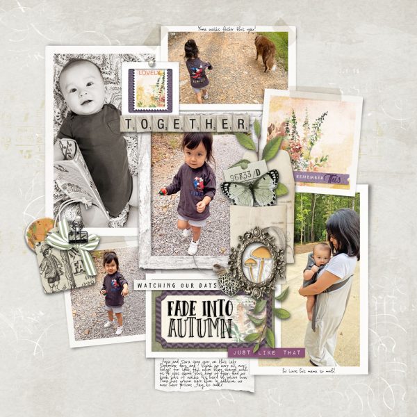 Digital Scrapbooking Layout | Digital Scrapbook Template