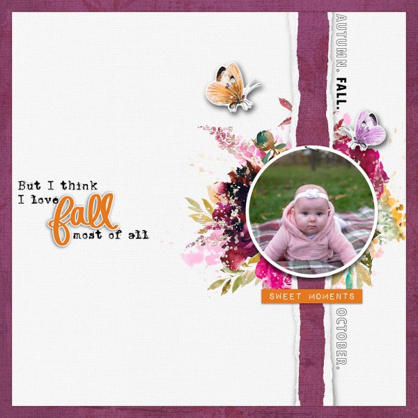 Digital Scrapbooking Layout | ARToptions Scrapbooking Kit