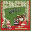 Digital Scrapbooking Layout | Vintage Christmas Lodge Scrapbook Kit