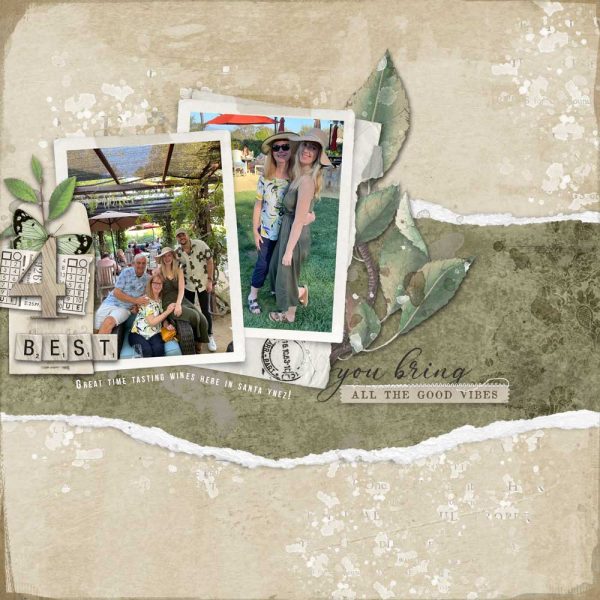 Digital Scrapbooking Layout | Digital Scrapbook Paper