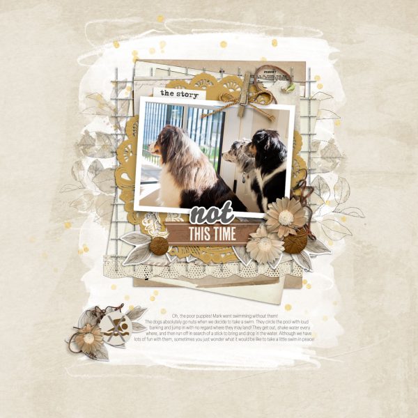 Digital Scrapbooking Layout | Digital Scrapbook Paper