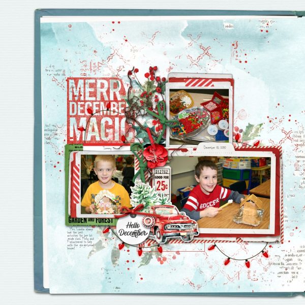 Digital Scrapbooking Layout | Digital Scrapbook Template