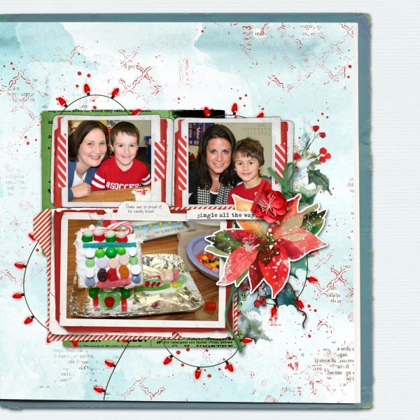 Digital Scrapbooking Layout | Digital Scrapbook Template