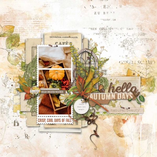 Digital Scrapbooking Layout | Digital Scrapbook Template