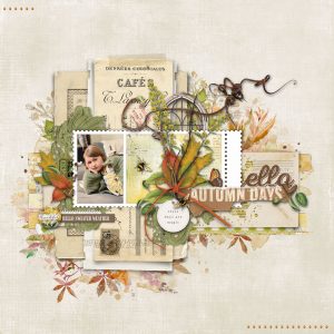 Digital Scrapbooking Layout | Digital Scrapbook Template