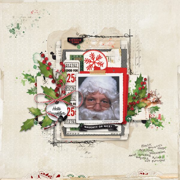 Digital Scrapbooking Layout | Digital Scrapbook Template