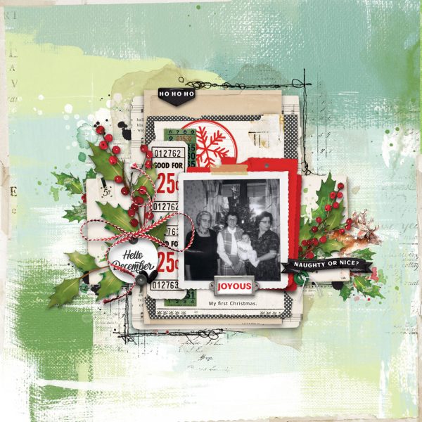 Digital Scrapbooking Layout | Digital Scrapbook Template