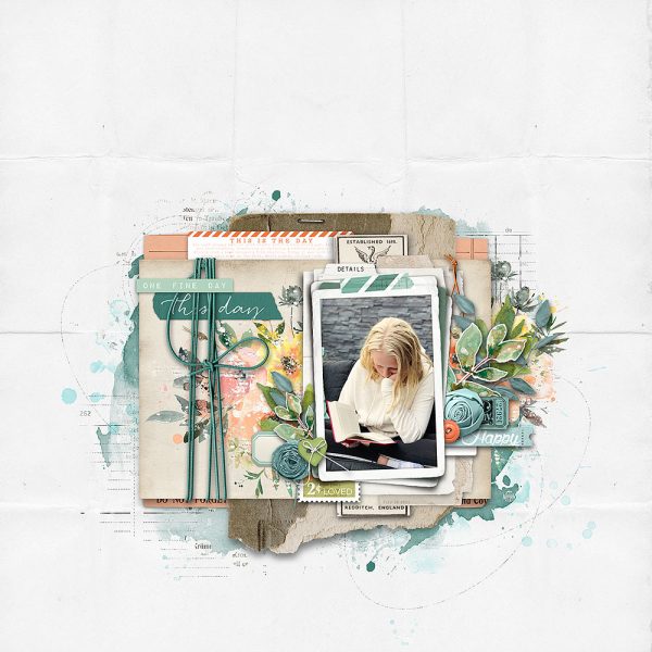 Digital Scrapbooking Layout | Digital Scrapbook Template