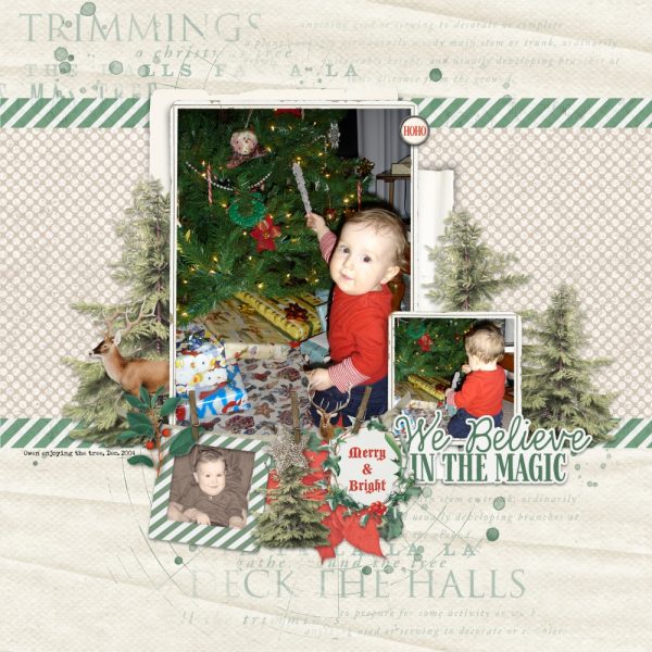 Digital Scrapbooking Layout | Digital Scrapbook Template