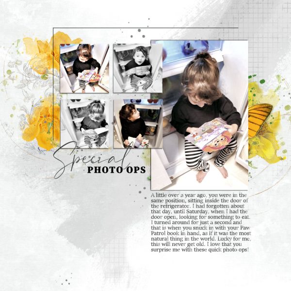 Digital Scrapbooking Layout | Digital Scrapbook Template