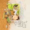 Digital Scrapbook Layout | Painted Photos