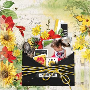 Digital Scrapbooking Layout | Vintage Artistry Countryside