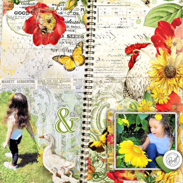 Digital Scrapbooking Layout | Vintage Artistry Countryside