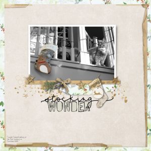 Digital Scrapbooking Layout | Hand Lettering