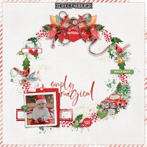 Digital Scrapbooking Layout | ARToptions Holiday Wishes