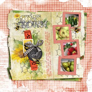 Digital Scrapbooking Layout | Vintage Artistry Countryside