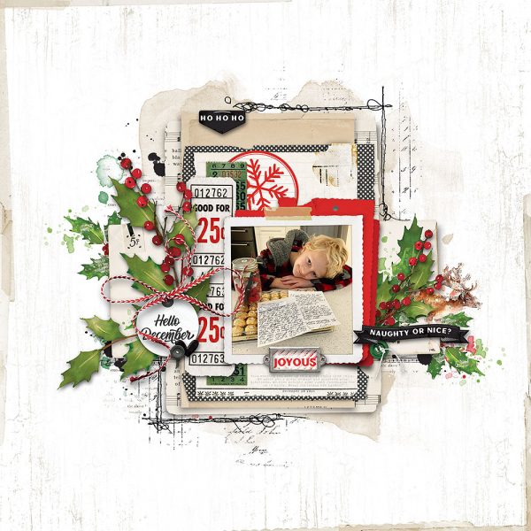 Digital Scrapbooking Layout | ARToptions Holiday Wishes