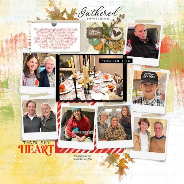 Digital Scrapbooking Layout | Digital Scrapbook Template