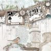 Vintage Winter Woods Scrapbooking Collection