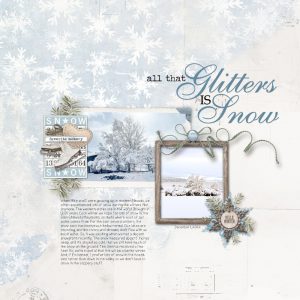 Vintage Winter Woods Scrapbooking Collection