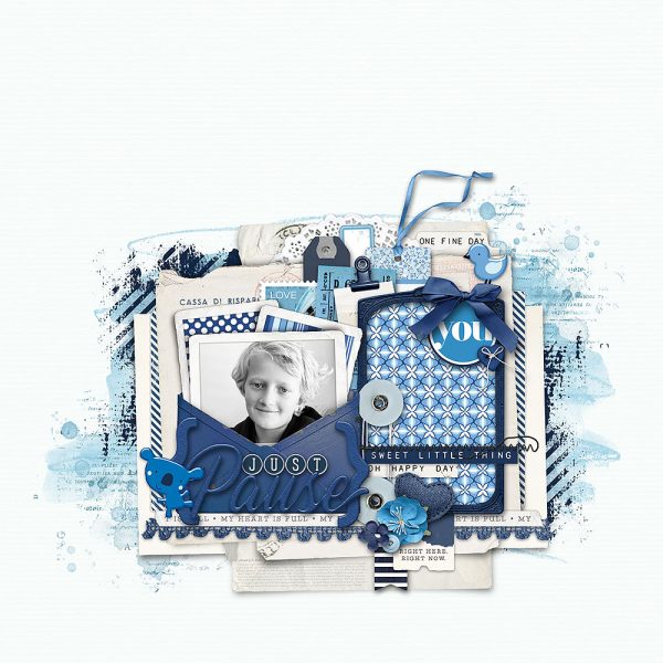 Digital Scrapbooking Layout | Patterned Paper Layout ideas