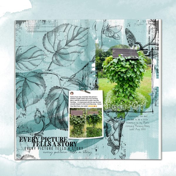 Digital Scrapbooking Layout | Digital Scrapbook Template