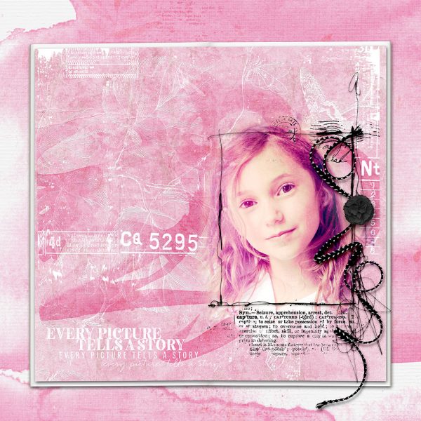 Digital Scrapbooking Layout | Digital Scrapbook Template