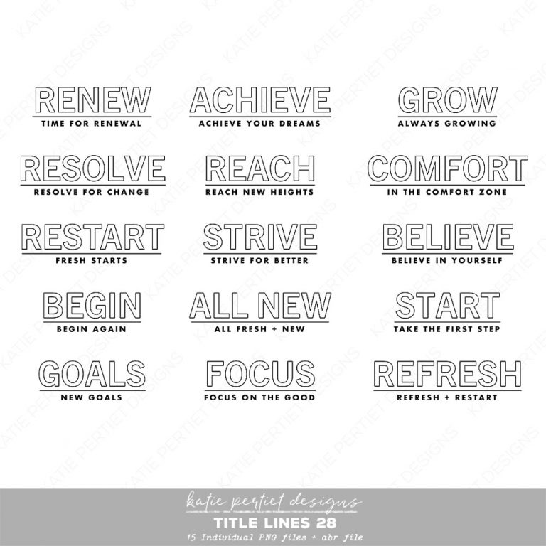 Title Line Guide Title Lines 28 - Katie Pertiet Designs