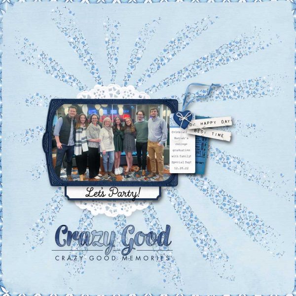 Digital Scrapbooking Layout | Patterned Paper Layout ideas