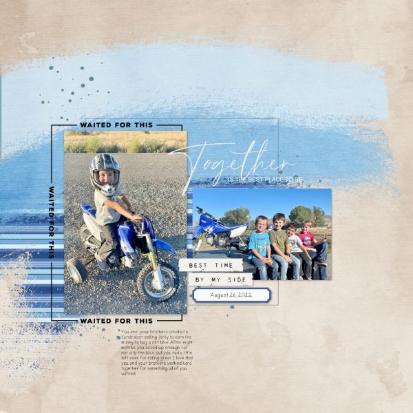 Digital Scrapbooking Layout | Patterned Paper Layout ideas