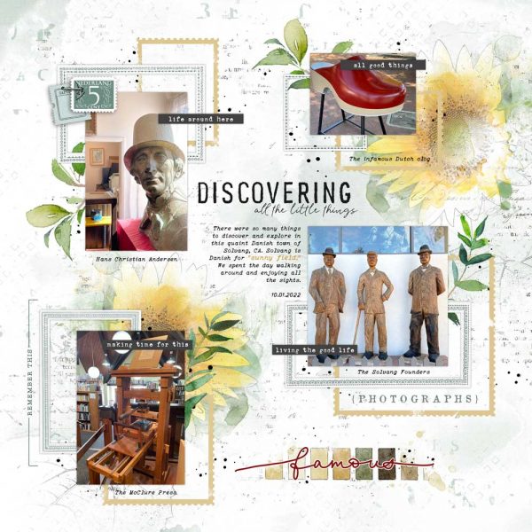 Digital Scrapbooking Layout | Digital Scrapbook Template