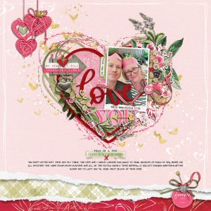 Digital Scrapbooking Layout | Digital Scrapbook Template