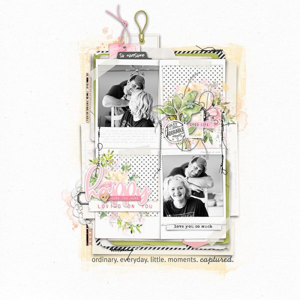 Digital Scrapbooking Layout | Digital Scrapbook Template